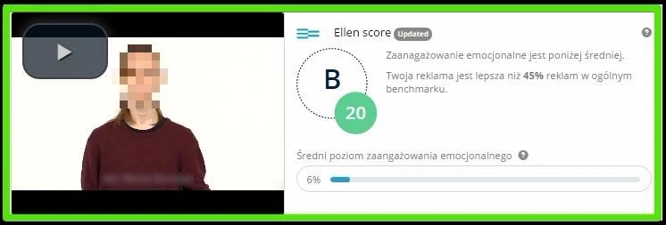 Saturn: Ellen Score jednego z dwóch kandydatów do kampanii. Kadr z publicznego case study.